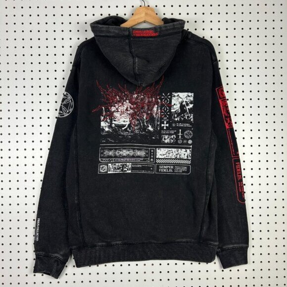 SwaggerSouls Hoodie Merch Small Affliction Style 2020 Sweatshirt Gothic Misfits - Picture 2 of 10